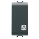 Coros - Illuminated button + 1-module LED indicator, matte/satin black